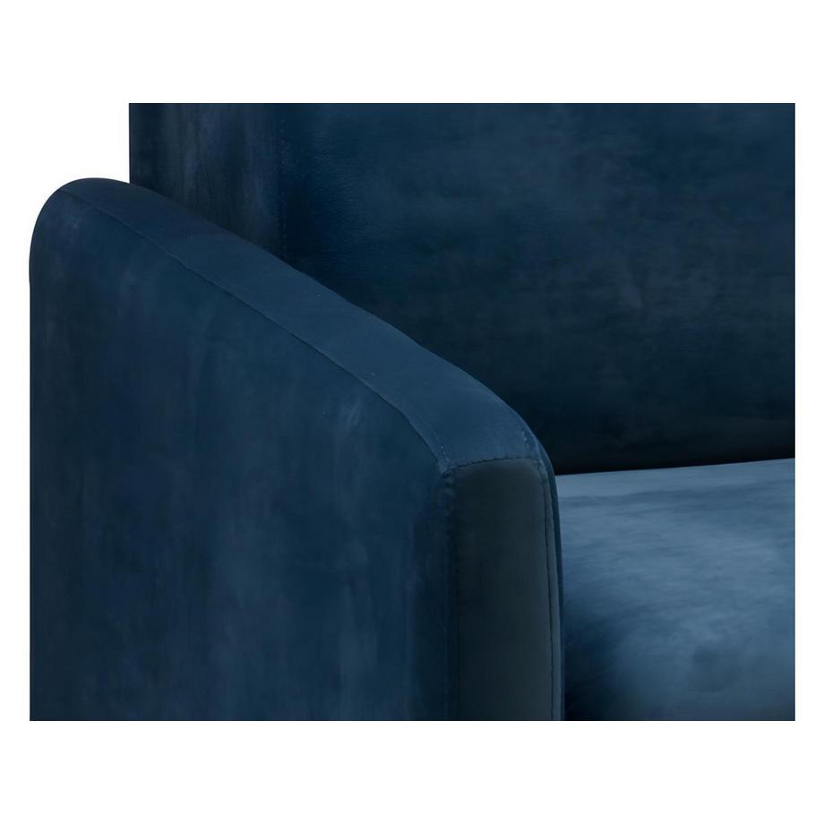 Vente-unique Schlafsofa 3Sitzer Samt Liegefläche mit Lattenrost mit breiten Latten 1Matratze CALIFE  