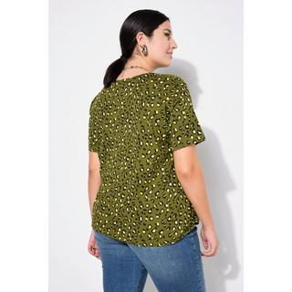 Studio Untold  T-shirt dal taglio oversize con colorata stampa leopardata 