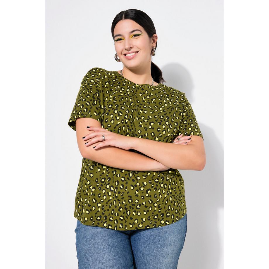 Studio Untold T-shirt oversize motif léopard coloré  