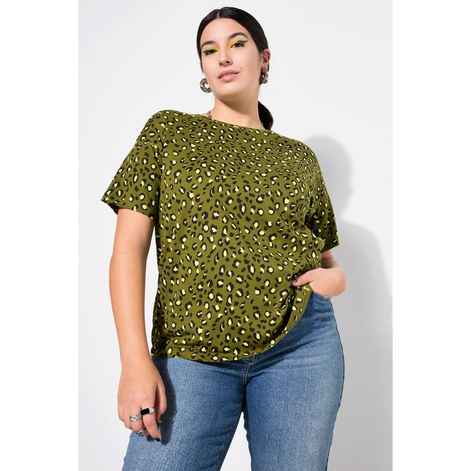 Studio Untold T-shirt oversize motif léopard coloré  