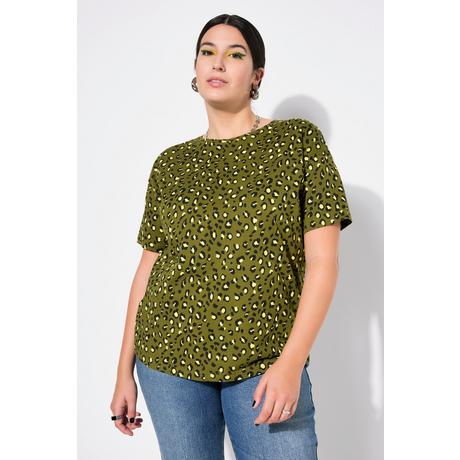 Studio Untold  T-shirt dal taglio oversize con colorata stampa leopardata 