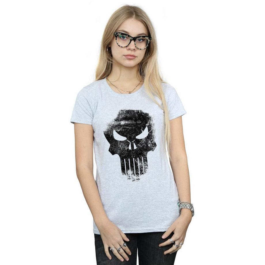 MARVEL The Punisher Distressed Skull T-Shirt  