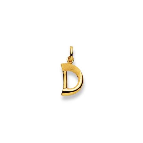 MUAU Schmuck  Pendentif lettre D or jaune 750, 20x10mm 