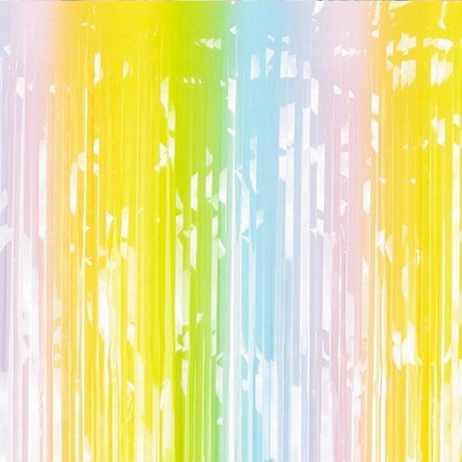 PartyDeco  Party-Fransenvorhang in Gemischten Farben 