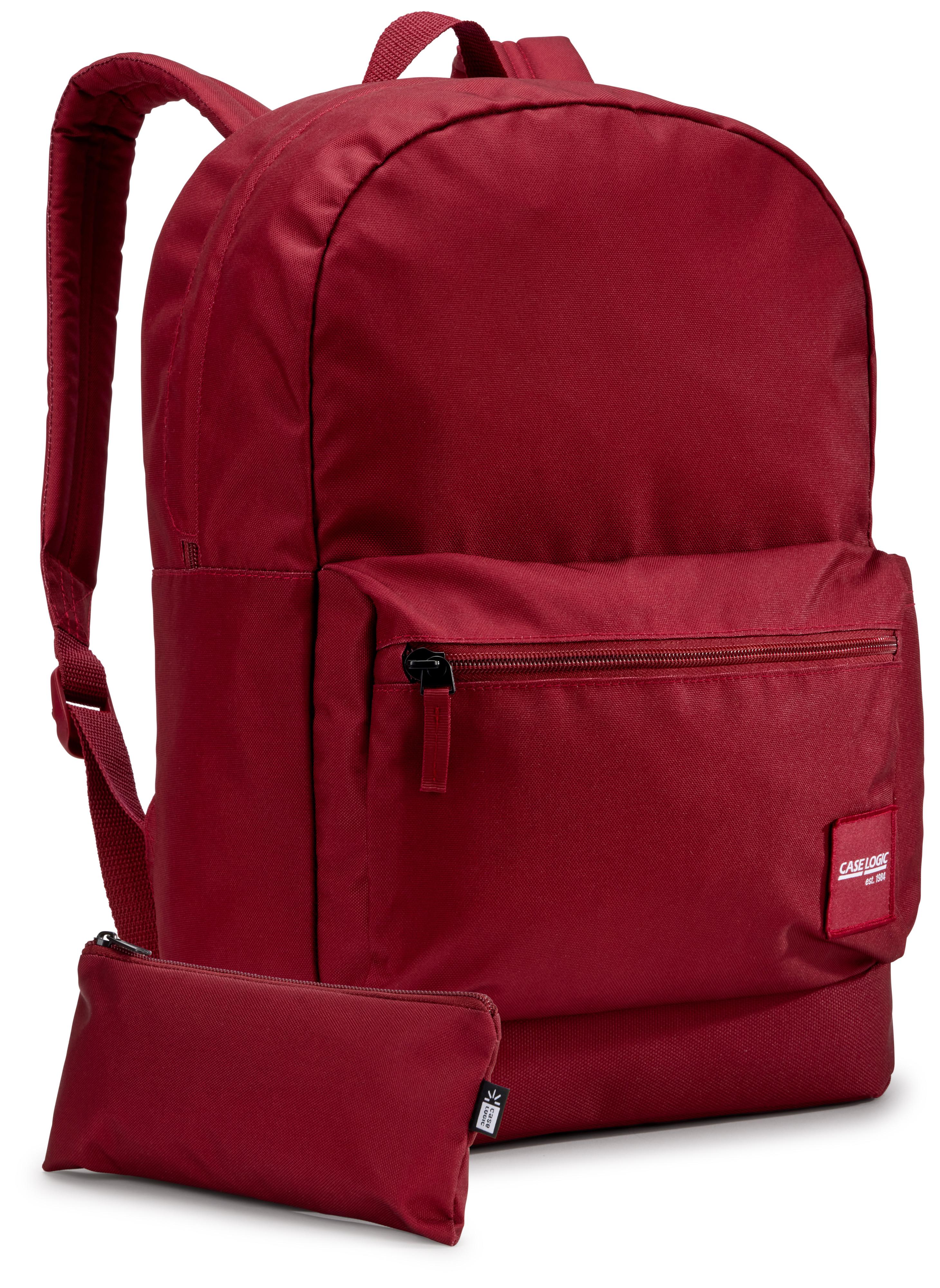 case LOGIC®  Campus CCAM1216 - Pomegranate Red Rucksack Lässiger Rucksack Rot Polyester 