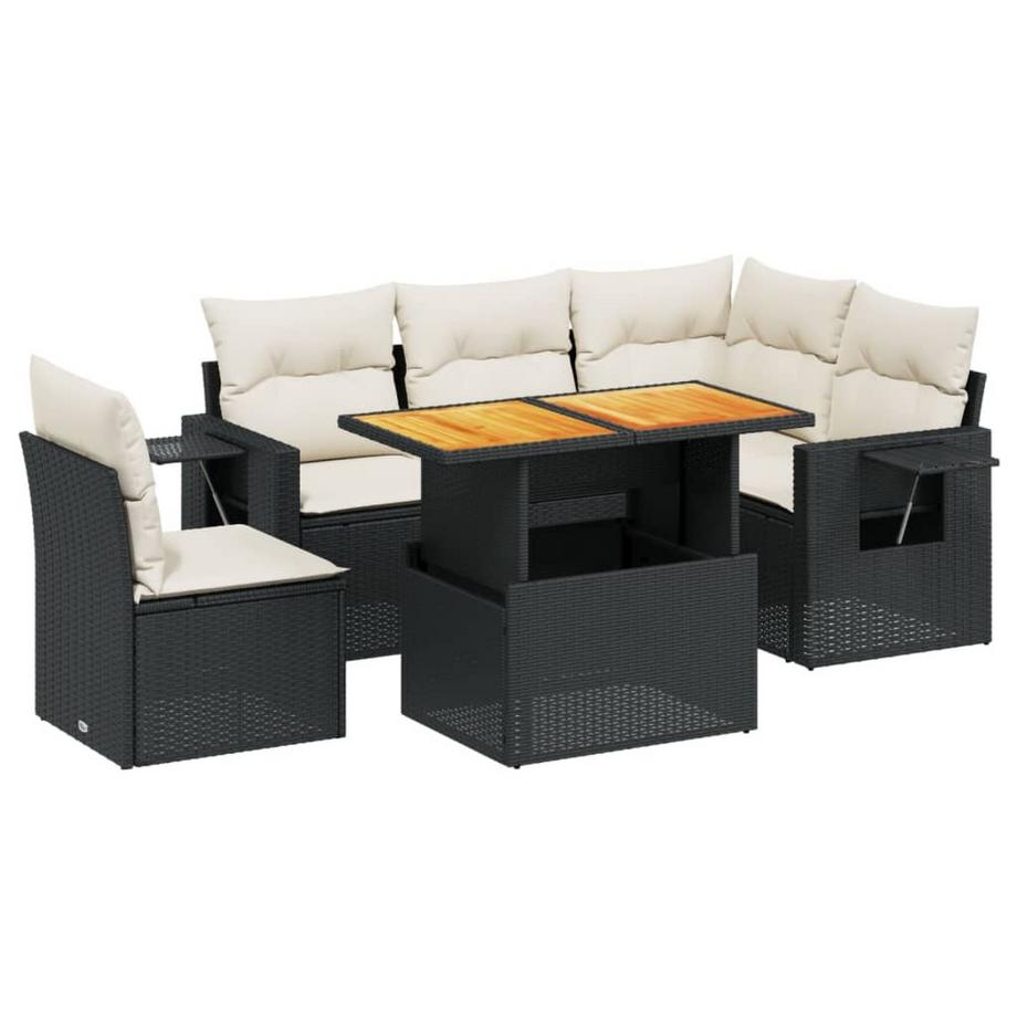 set divano da giardino Polirattan