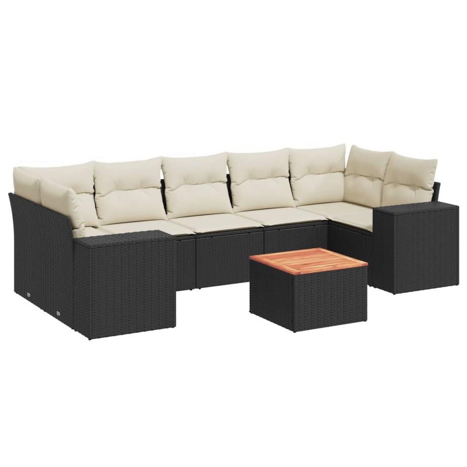 set divano da giardino Polirattan