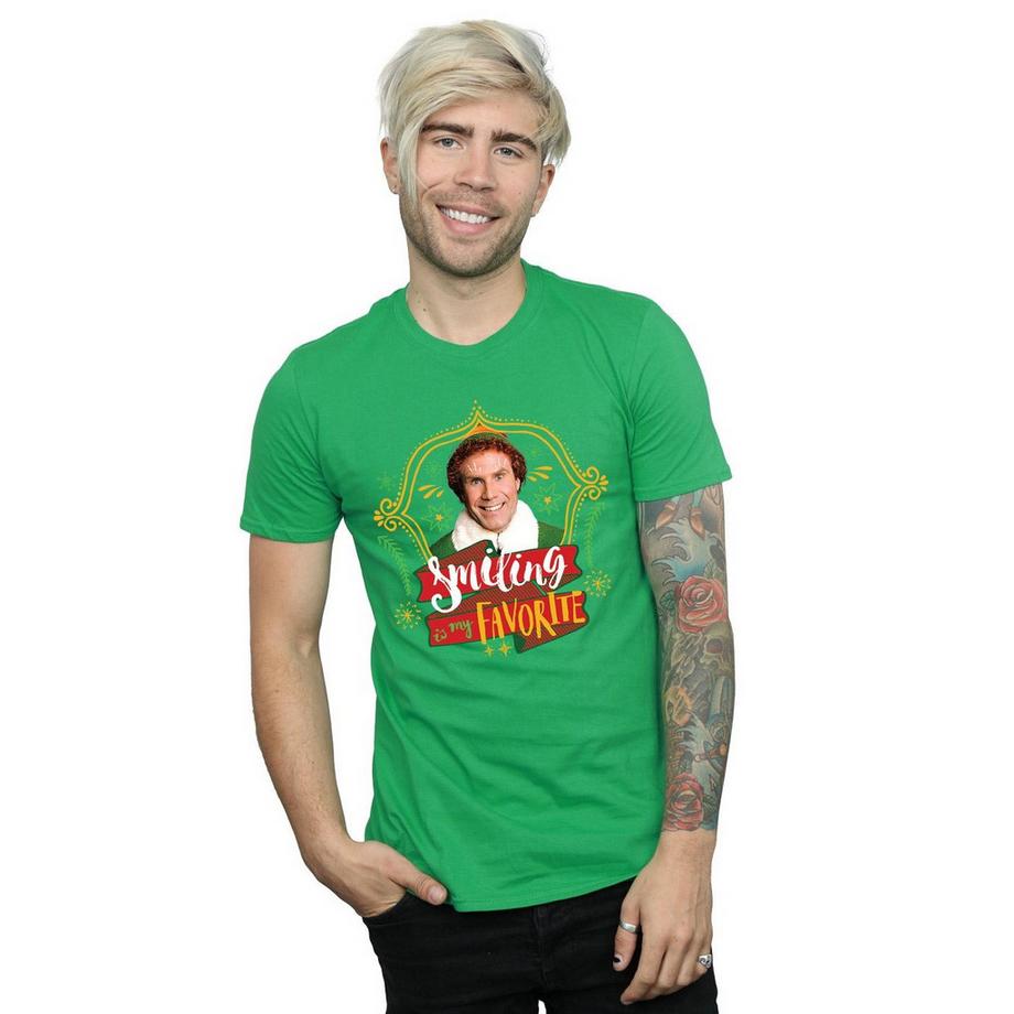 Elf Smiling Is My Favorite T-Shirt  