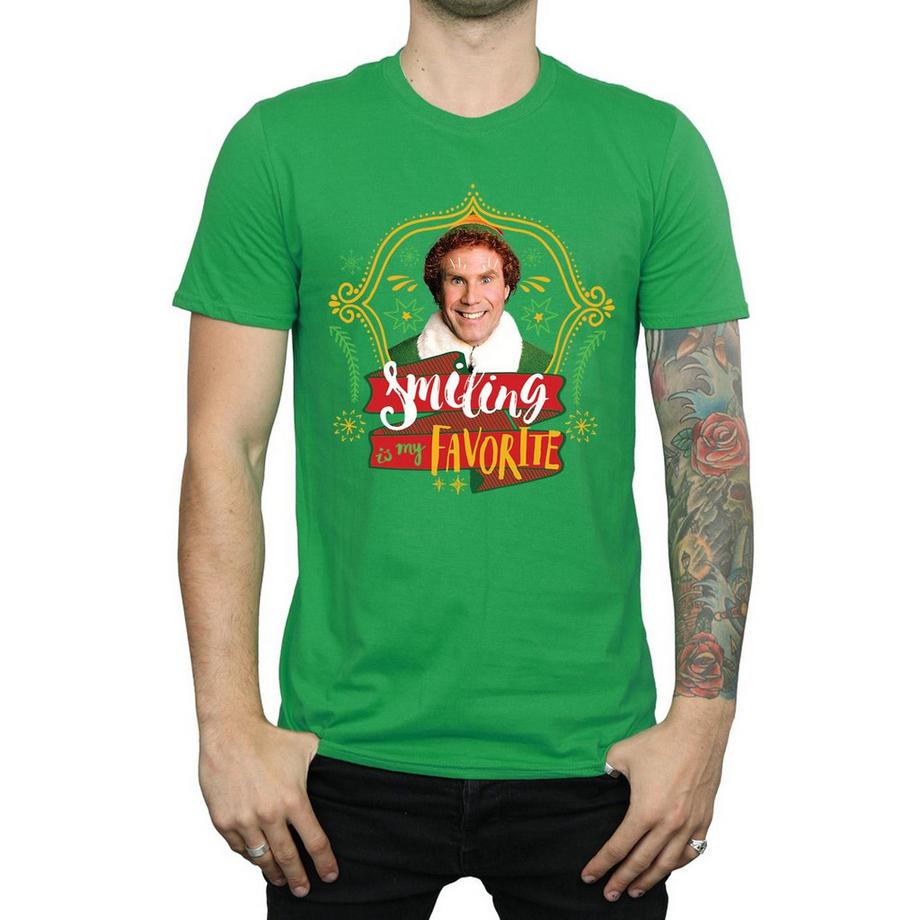 Elf Smiling Is My Favorite T-Shirt  