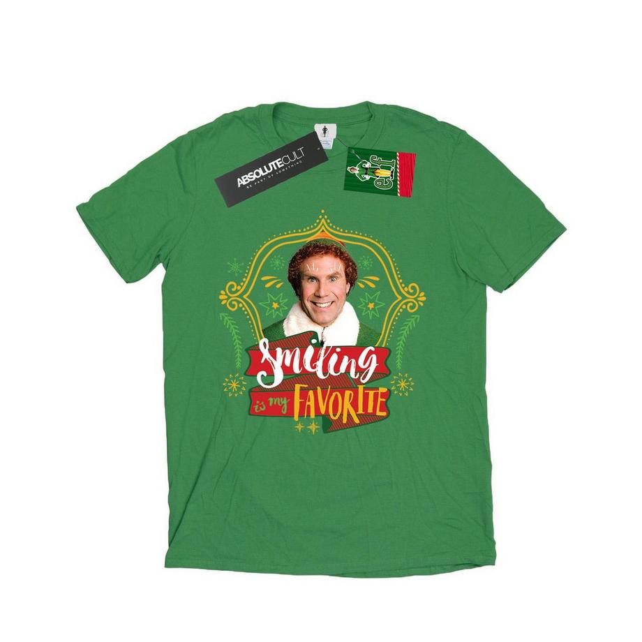 Elf Smiling Is My Favorite T-Shirt  