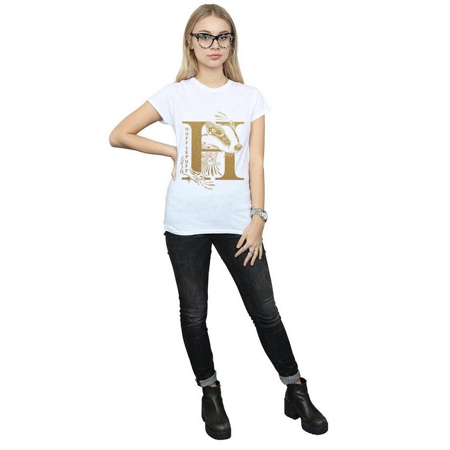 Harry Potter Hufflepuff T-Shirt Imprimé  