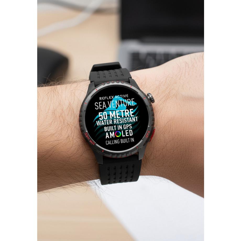 Reflex Active  SEA VENTURE 400 R 50m Schwimmfeste AMOLED GPS SmartArmbanduhr   em Armband 