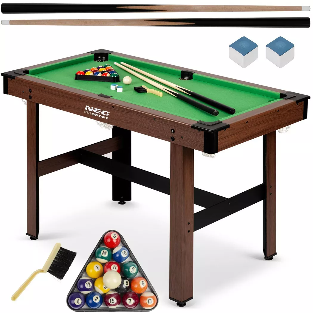 B2X - Table de billard 122 x 61 x 76 cm NS-807 Marron foncé, One Size