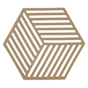 Topfuntersetzer Hexagon Braun