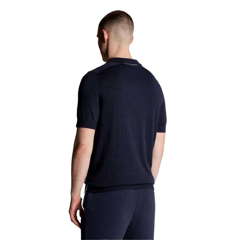 LYLE & SCOTT Maglietta Polo Misto Cotone con Righe Contrasto  