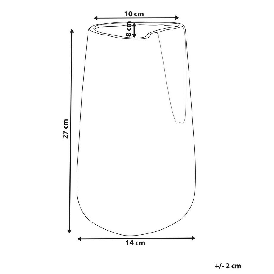 Beliani Vaso decorativo en Gres porcellanato Moderno CIRTA  