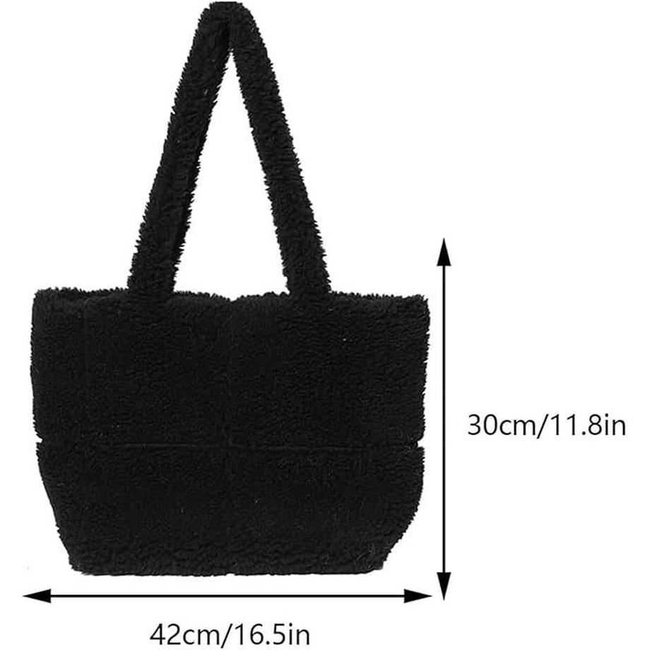 Only-bags.store Borsa a tracolla chic in pelliccia sintetica  