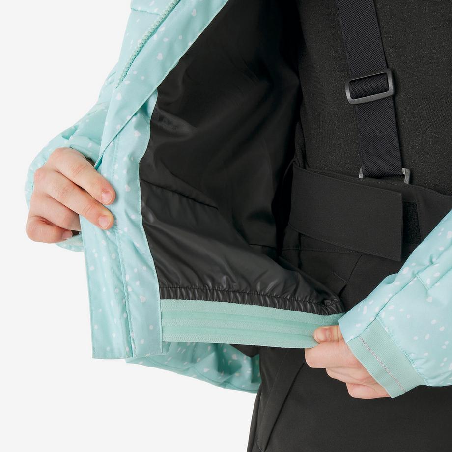 WEDZE  Wattierte Jacke Kinder Ski Alpin Polyester 