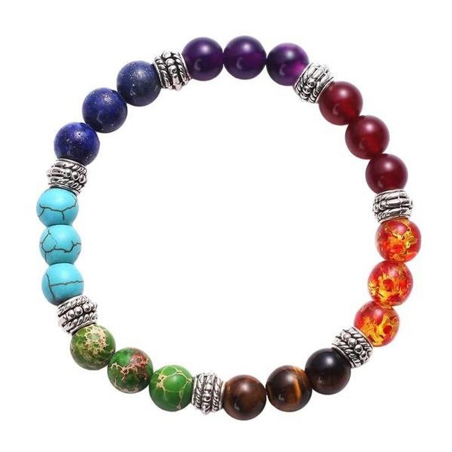 eStore  Bracelet Diffuseur Pierre de Lave 7 Chakra 