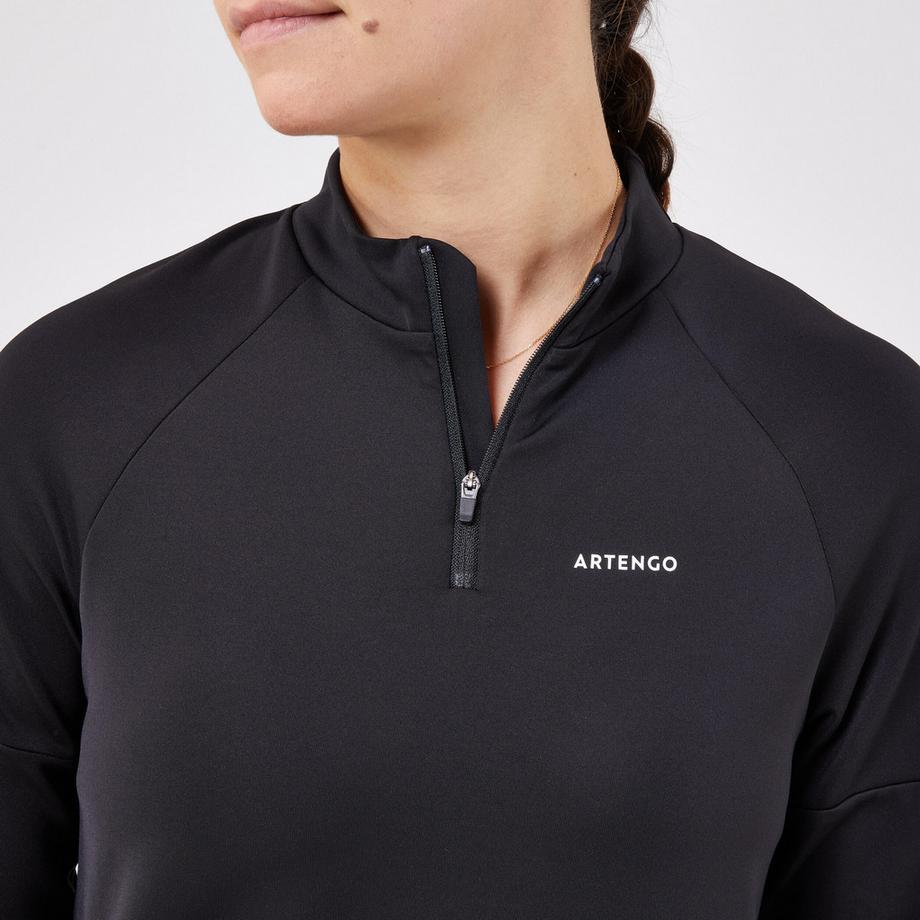 ARTENGO  T-shirt maniche lunghe donna tennis regular fit sintetico 