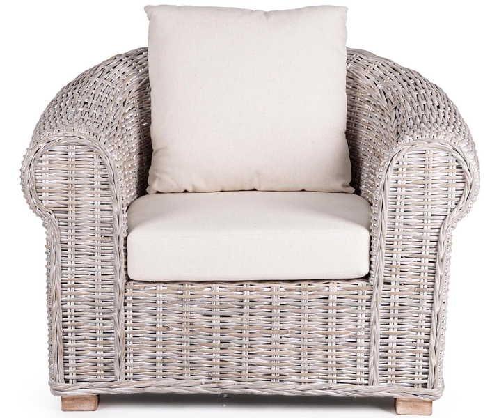 mutoni Fauteuil de jardin avec coussins Coba  