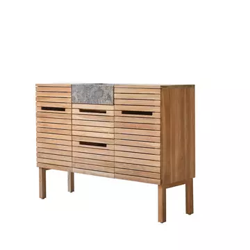 Mobile da bagno in teak massello 125 cm Soho