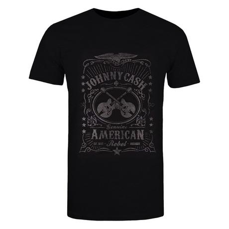 Johnny Cash American Rebel Grafikdruck T-Shirt  