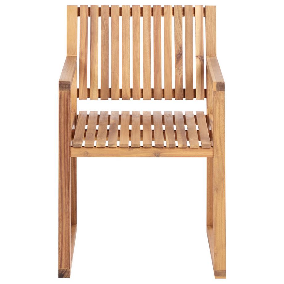 Beliani Set mit 8 Stühlen und Sitzkissen aus FSC® zertifiziertes Akazienholz  SASSARI II  