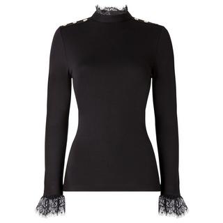 Joe Browns Top Jersey Col Montant Bord Dentelle  