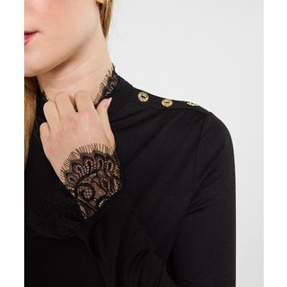 Joe Browns Top Jersey Col Montant Bord Dentelle  