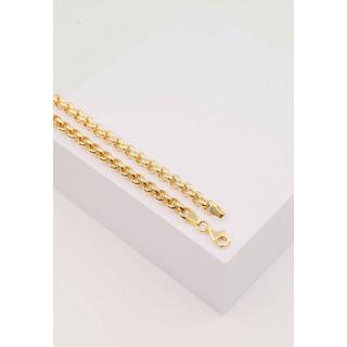 MUAU Schmuck  Collier Erbs Gelbgold 750, 5mm, 50cm 