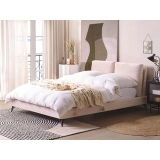 Beliani Bett mit Lattenrost aus Samtstoff Modern MELLE  