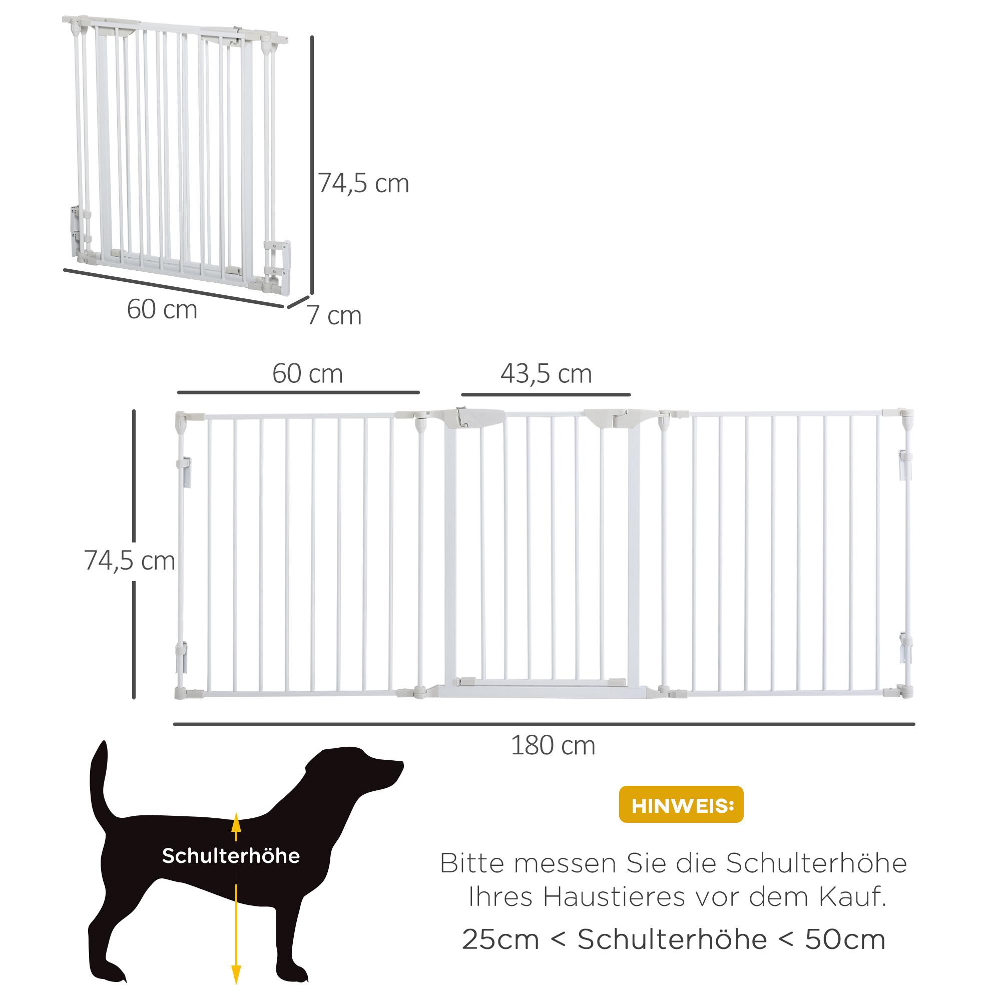 PawHut  Hunde-Absperrgitter 