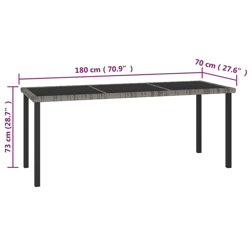 VidaXL Garten-essgruppe poly-rattan  