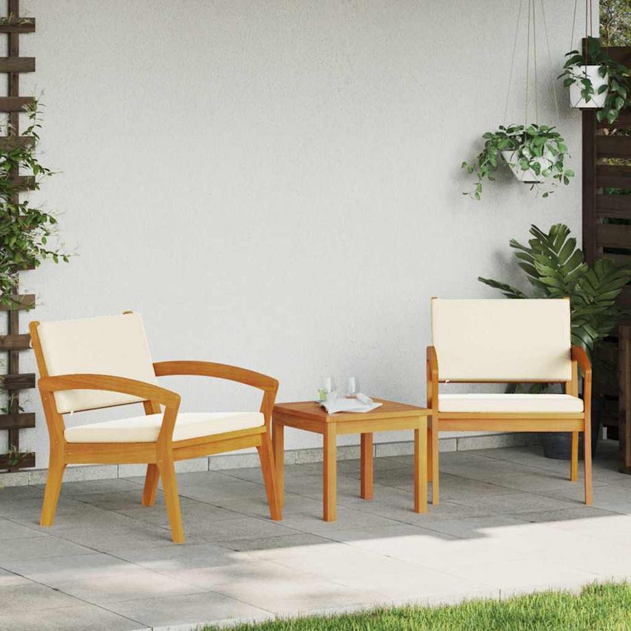 VidaXL Mobilier de jardin bois d'acacia massif  