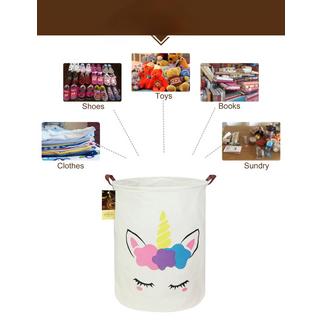 Alopini Wäschekorb, große Leinwand Stoff leichte Lagerung Korb Spielzeug Organisator schmutzige Kleidung zusammenklappbar wasserdicht  