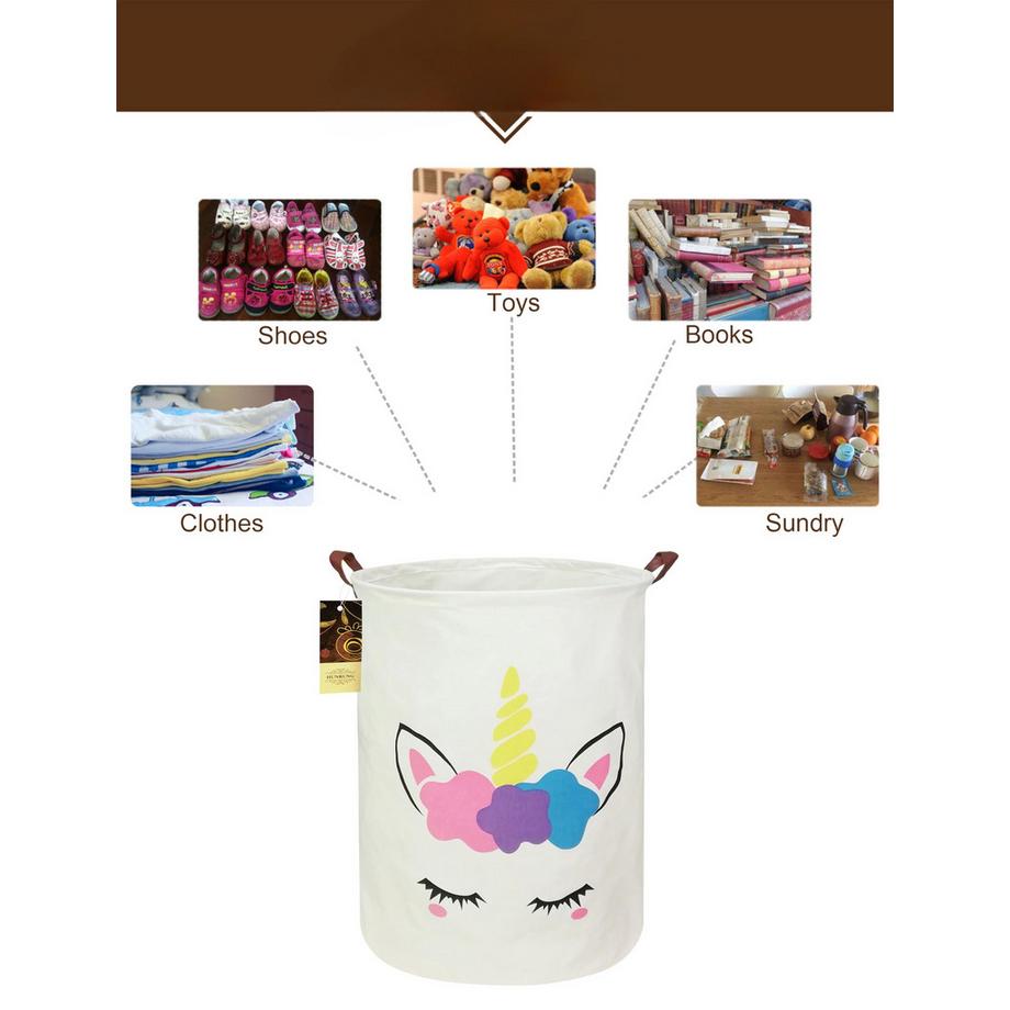 Alopini Panier à linge, grand panier de rangement léger en tissu de toile, organisateur de jouets, vêtements sales, pliable et imperméable à l'eau  