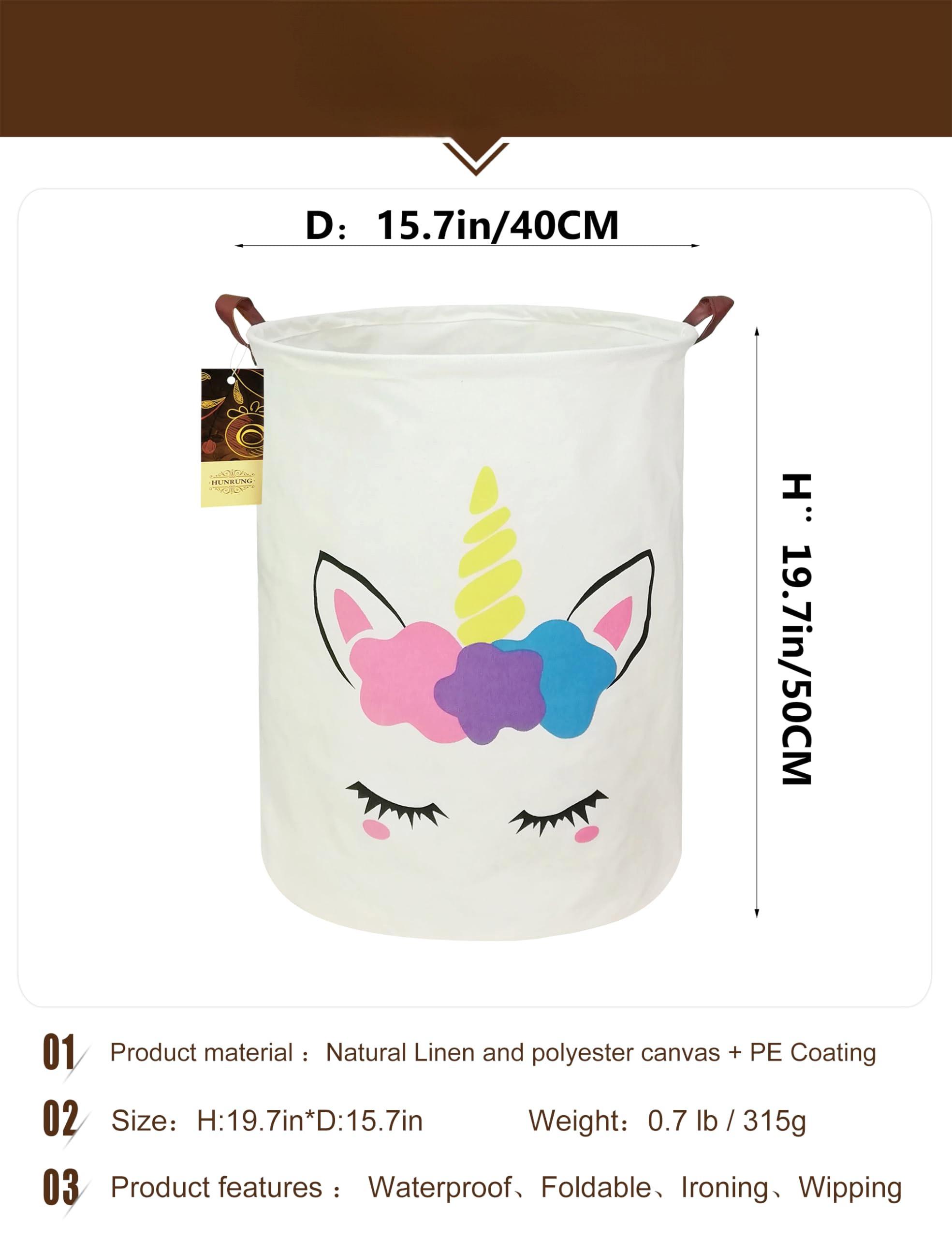 Alopini Wäschekorb, große Leinwand Stoff leichte Lagerung Korb Spielzeug Organisator schmutzige Kleidung zusammenklappbar wasserdicht  