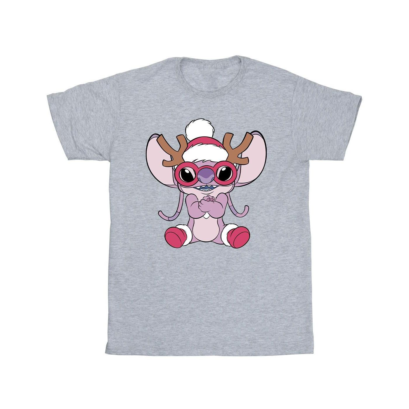 Disney  Tshirt LILO & STITCH ANGEL REINDEER 