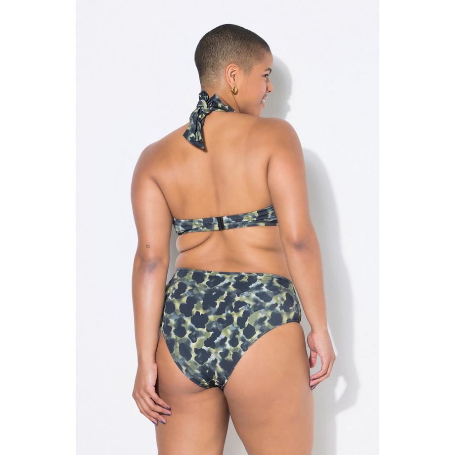 Studio Untold Top bikini Coppe morbide Busto drappeggiato Camouflage  