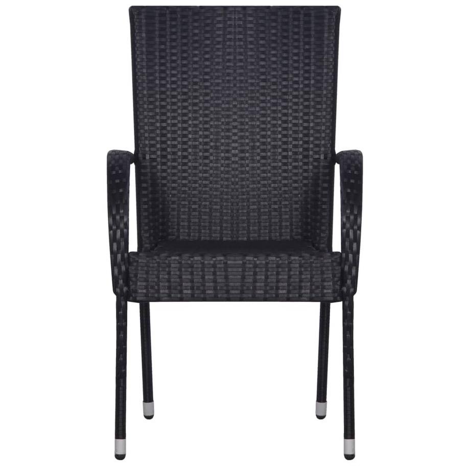 VidaXL sedia da pranzo Polirattan  