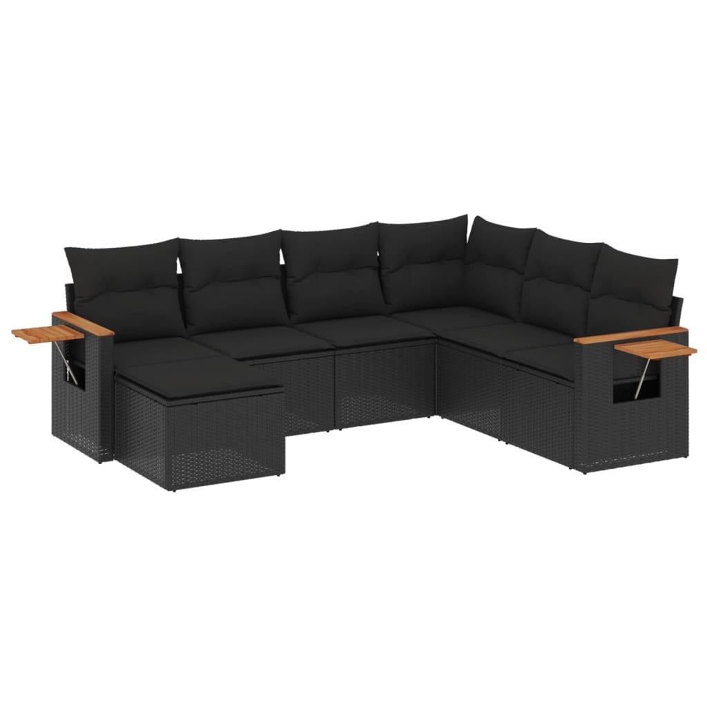 VidaXL set divano da giardino Polirattan  