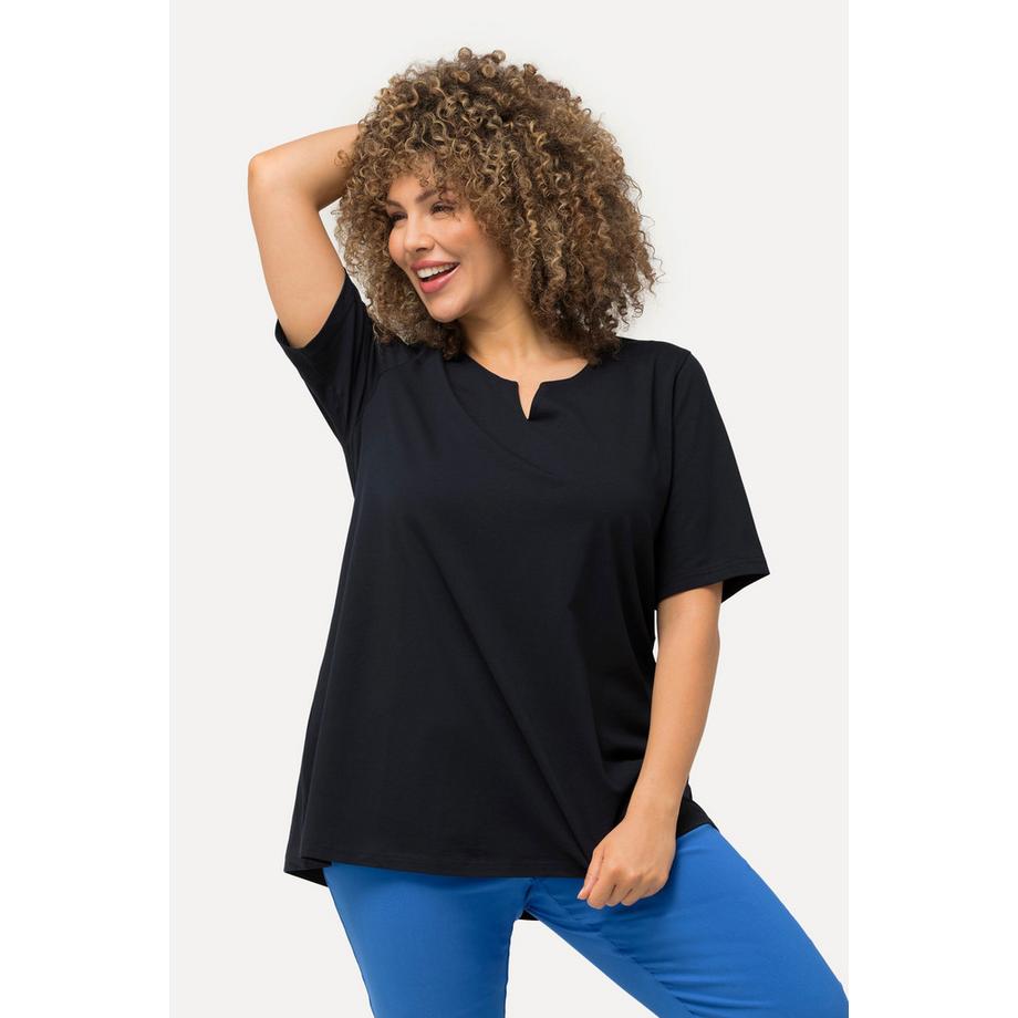 Ulla Popken T-Shirt Linea A Scollo Tunica Mezza Manica  