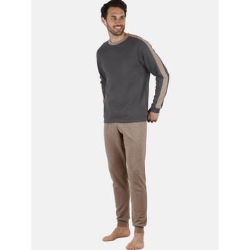 Pigiama pantaloni da salotto e top a maniche lunghe Solid