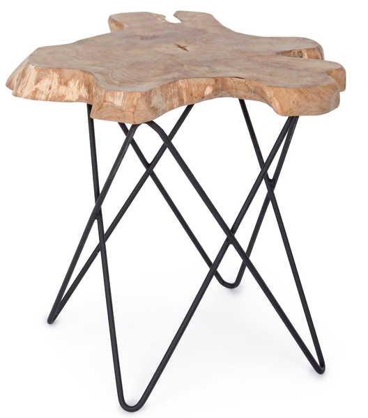 mutoni Table d'appoint Savanna noir  