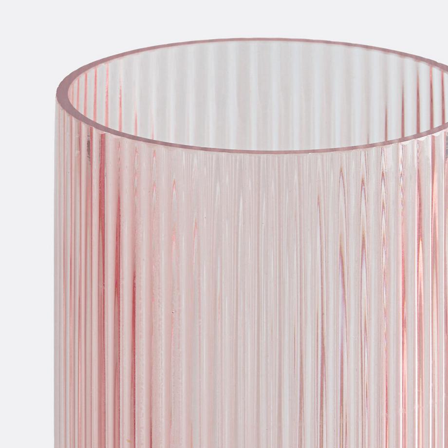 La Redoute Intérieurs Vase en verre strié H26 cm  