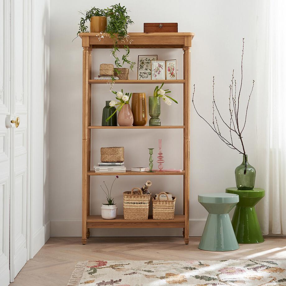 La Redoute Intérieurs Vase en verre strié H26 cm  