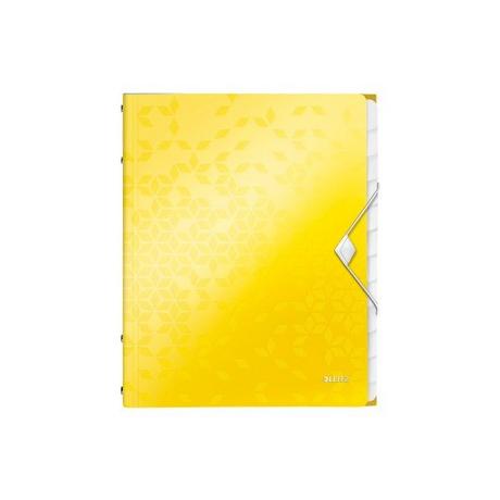 Leitz LEITZ Ordnungsmappe WOW PP A4 4634-00-16 gelb 12-teilig  