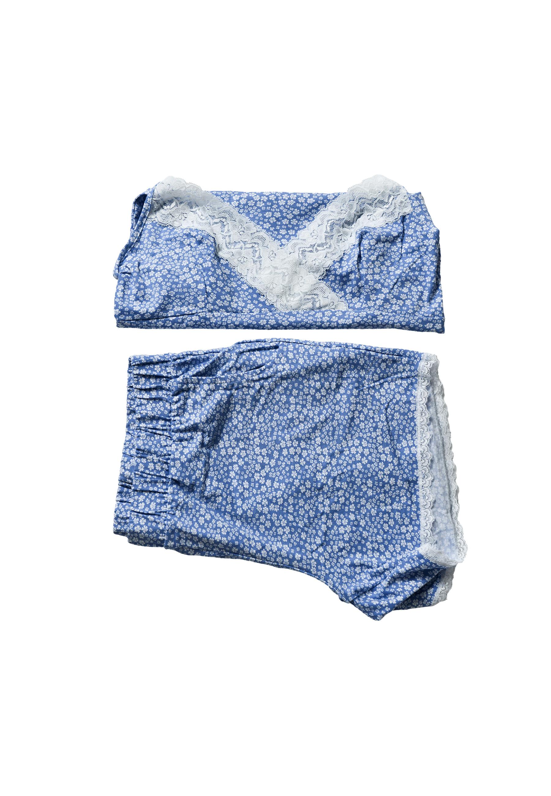 Maxte Pyjama en dentelle de coton Top Short  