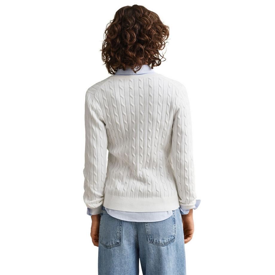 GANT Cardigan Stretch à Torsades Coupe Ajustée  